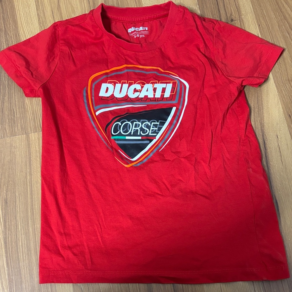 Ducati motorcycle kids shirt 6-8